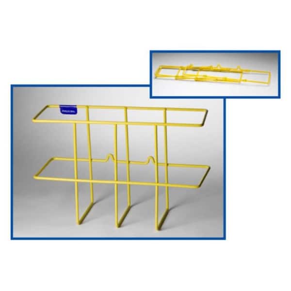 Rack Em Racks Rackem Racks 3004 Collapsible 3-Ring Binder Rack - Yellow - 8.25 x 13.25 x 4.25 in. 3004 - main